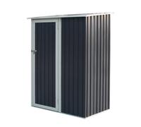Cheshire 5 x 3 Single Door Metal Pent Shed (Dark Grey) in Dark Grey Cheshire Dark Grey