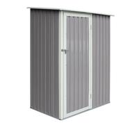 Cheshire 5 X 3 Single Door Metal Pent Shed (Light Grey)