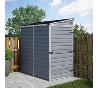 Cheshire 6 X 4 Single Door Pent Plastic Shed With Skylight Roofing