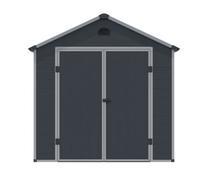 Cheshire 8 X 6 Double Door Apex Plastic Shed (Dark Grey)