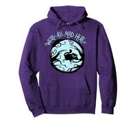 Cheshire Alice Cat We're All Mad Here Wonderland Pullover Hoodie