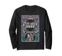 Cheshire Cat - Alice in Wonderland Vintage Book Design Long Sleeve T-Shirt