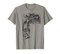 Cheshire Cat Alice Lewis Carroll in Wonderland T-Shirt