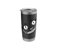 Cheshire Cat Grinning in Black and White Stainless Steel Insulated Tumbler