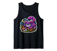Cheshire Cat Invisible Grin Dark Aesthetic Fantasy Art Tank Top