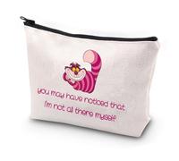 Cheshire Cat Makeup Bag Alice Fans Gift You May Have Noticed That I'm Not All There Myself Alice Cartoon Movie Merch