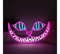 Cheshire Cat Neon Signs Alice in Wonderland Neon Light for Wall Art Decor, Smile Cat LED Lights for Dimmable LED Lights for Bedroom Man Cave Party Bar Background Decoration Birthday Gifts