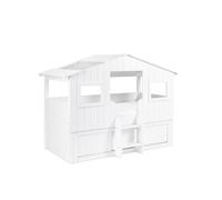Cheshire Chestnut Treehouse Midsleeper & Storage Unit - White - Single (90cm) Cheshire White Single