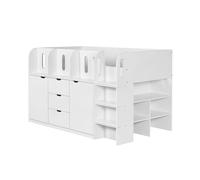Cheshire Cosmos Mid Sleeper Bed - Single (90cm) in White Cheshire White Single