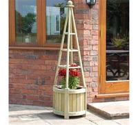 Cheshire Deluxe Obelisk Planter in Light Oak Cheshire Light Oak
