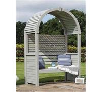 Cheshire Deluxe Pressure Treated Round Top Arbour (1.3M X 0.8mm X 1.9M)
