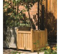 Cheshire Deluxe Square Planter in Light Oak Cheshire Light Oak