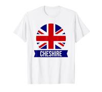 Cheshire - English county name Union Jack flag design T-Shirt