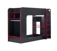 Cheshire Forest Gaming Bunk Black/Red - Single (90cm) Cheshire Multicolor Single