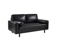 Cheshire Henley Black Faux Leather 3 Seater Sofa Cheshire Black