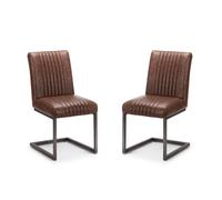 Cheshire Huxford Premium Brown Dining Chairs - Set of 2 Cheshire Brown