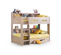 Cheshire Ironwood Bunkbed Sonoma Oak - Single (90cm) in Brown Cheshire Brown Single