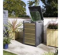 Cheshire Kensington Metal Single Bin Store - Oak