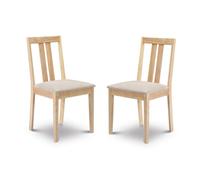 Cheshire Marlowe Elegant Dining Chairs - Set of 2 in Natural Cheshire Natural