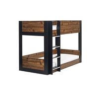 Cheshire Mirage Bunk Bed - Rustic & Black - Single (90cm) Cheshire Multicolor Single