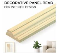 Cheshire Mouldings 10X Panel Beads (Decorative Panel Beads) 33X12mm 2.4 Lengths (Inc Delivery)