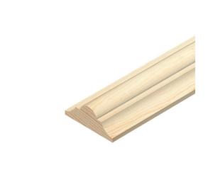 Cheshire Mouldings 21X9 Double Astragal Pine Decorative Wood Bead Panel 1M X 6 Total 6 Meters Tm520