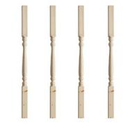 Cheshire Mouldings 41X41 Pine Edwardian Spindle For Stairs 895mm - Pack Of 4 Ss5