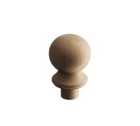 Cheshire Mouldings Ball Unfinished Natural Oak Newel Post Cap (L)133mm (Dia)84mm (W)84mm