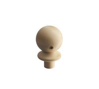 Cheshire Mouldings Ball Unfinished Natural Pine Newel Post Cap (L)125mm (Dia)77mm (W)77mm