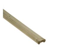 Cheshire Mouldings Balustrade Decking Rail Cap (T) 27mm (W) 70mm (L) 1800mm