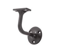 Cheshire Mouldings Black Metal Screw-In Handrail Bracket (L)78mm (H)85mm (W)58mm