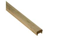 Cheshire Mouldings Cheshire Pine Universal Decking Baserail & Handrail 1800 x 44 x 68mm - Treated Green