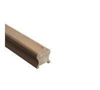 Cheshire Mouldings Contemporary Natural White Oak Cottage Loaf 41mm Handrail, (L)3.6M (H)56mm