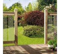 Cheshire Mouldings Glass Decking Balustrade Kit (W) 1800mm