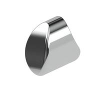 Cheshire Mouldings Mopstick Polished Chrome Metal Handrail End Cap (L)55mm (Dia)60mm (W)140mm