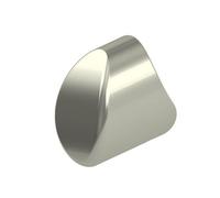 Cheshire Mouldings Mopstick Polished Nickel Metal Handrail End Cap (L)55mm (Dia)60mm (W)140mm