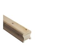 Cheshire Mouldings Natural Pine Cottage Loaf 41mm Handrail, (L)2.4M (H)56mm