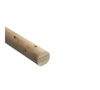 Cheshire Mouldings Natural Pine Mopstick Handrail, (L)2.4M (D)54mm (H)51mm