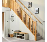 Cheshire Mouldings Oak Stop Chamfered Spindle Stair Kit (W) 41mm