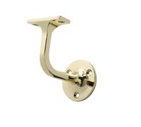 Cheshire Mouldings Polished Brass Metal Screw-In Handrail Bracket (L)78mm (H)85mm (W)100mm