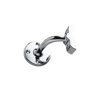 Cheshire Mouldings Polished Silver Metal Screw-In Handrail Bracket (L)73mm (H)78mm (W)65mm