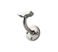 Cheshire Mouldings Polished Silver Metal Screw-In Handrail Bracket (L)73mm (H)78mm (W)70mm
