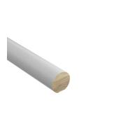 Cheshire Mouldings Primed White Pine Mopstick Handrail, (L)2.4M (D)54mm (H)51mm