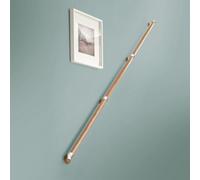 Cheshire Mouldings Rail in a Box Oak/Brushed Nickel Complete Set (L) 3.6m