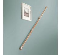 Cheshire Mouldings Rail In A Box Oak/brushed Nickel Complete Set (L) 3.6M