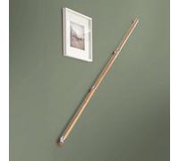 Cheshire Mouldings Rail In A Box Oak/chrome Complete Set (L) 3.6M