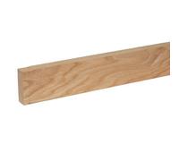 Cheshire Mouldings Smooth Planed Square Edge Oak Stripwood (L)2.4M (W)68mm (T)25mm Stok12