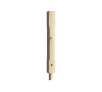 Cheshire Mouldings Spigot Stop Chamfer Natural Pine Newel (H)82mm (W)82mm