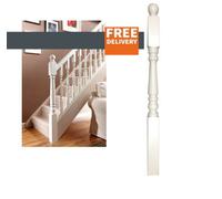 Cheshire Mouldings Traditional Newel Post White Primed (Pack Of 2)