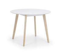 Cheshire Premium Casa 100cm Round Dining Table - White/Oak Cheshire Multicolor